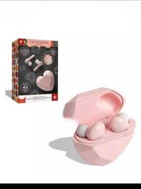 FAO Schwarz Music Love True Bluetooth Wireless Earbuds With Charging Case NWT